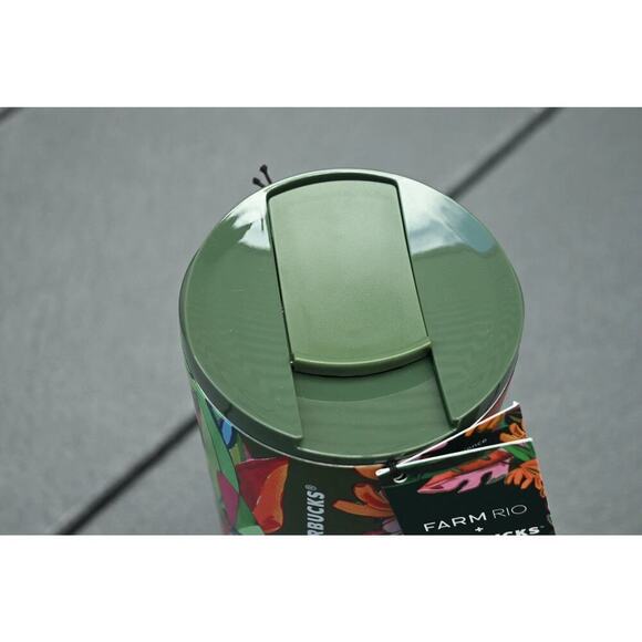 Starbucks x FARM Rio 2025 Tropical Banana Leaves Stainless Steel 16 oz Tumbler - Picture 4 of 5